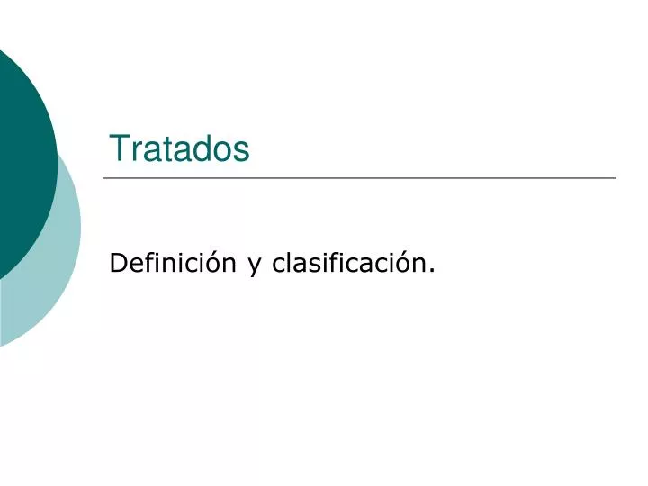 tratados