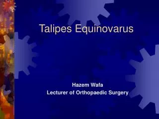 Talipes Equinovarus