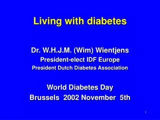 Living with diabetes