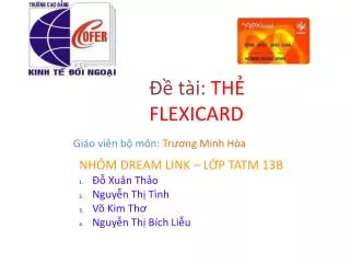 Đề tài: THẺ FLEXICARD