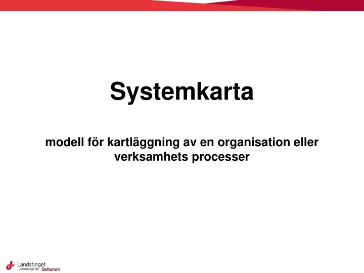 systemkarta modell f r kartl ggning av en organisation eller verksamhets processer
