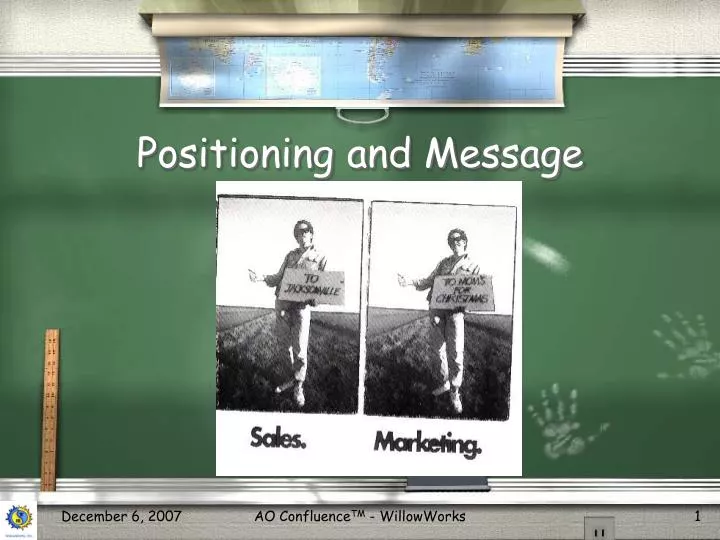 positioning and message