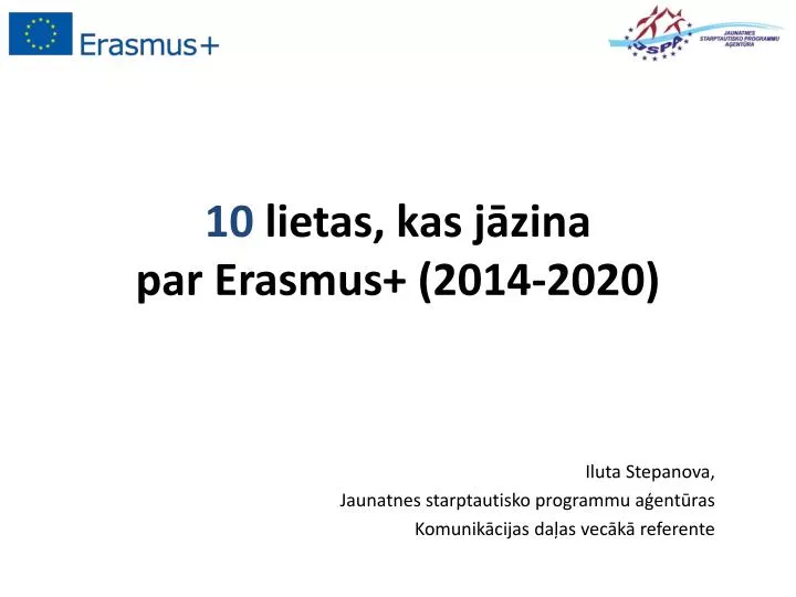 10 lietas kas j zina par erasmus 2014 2020