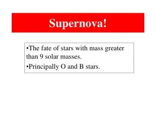Supernova!