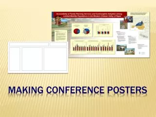 Making conference posters