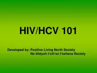 HIV/HCV 101