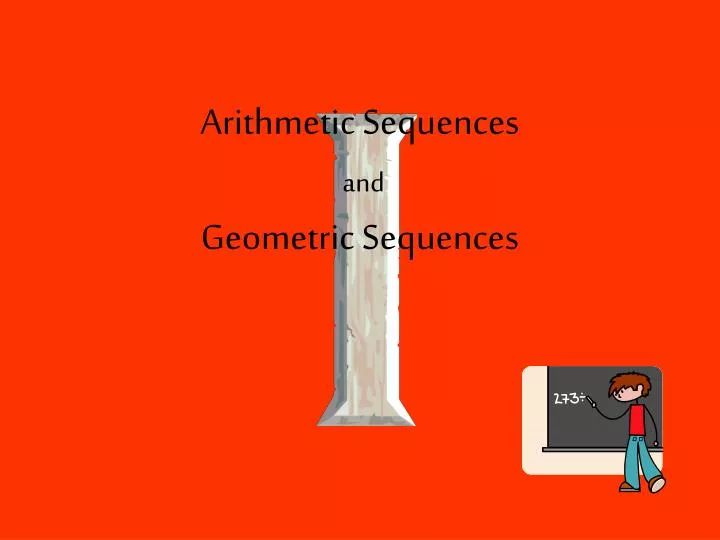 arithmetic sequences and geometric sequences