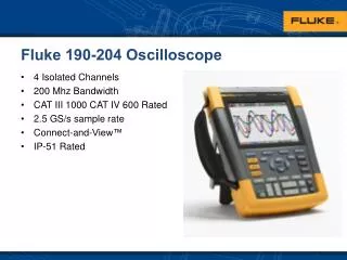 Fluke 190-204 Oscilloscope