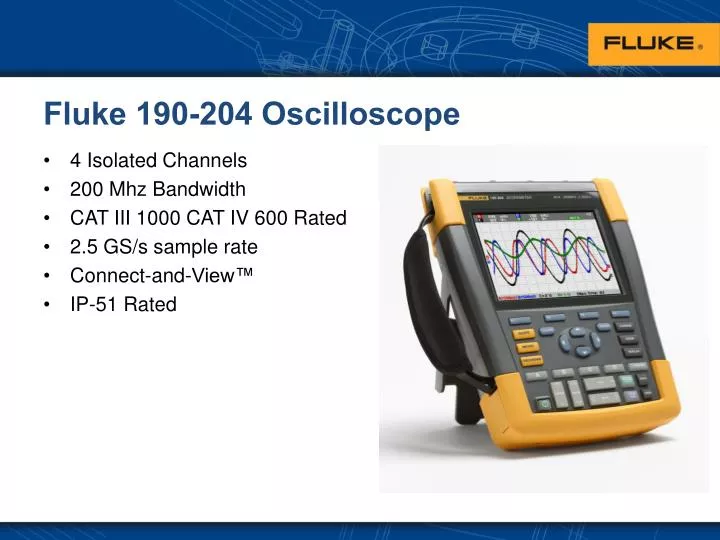 fluke 190 204 oscilloscope
