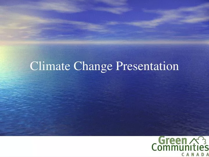 climate change presentation