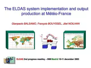 The ELDAS system implementation and output production at Météo-France