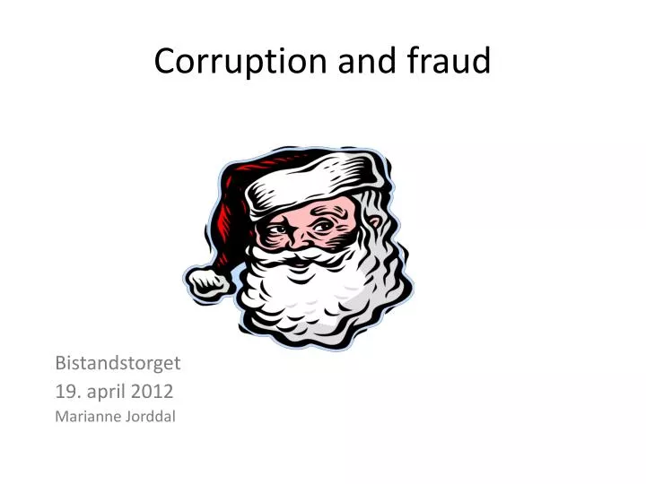 corruption and fraud