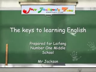 The keys to learning English