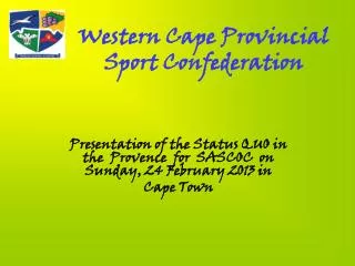 Western Cape Provincial Sport Confederation