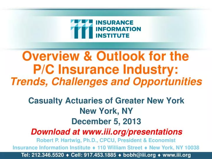 overview outlook for the p c insurance industry trends challenges and opportunities