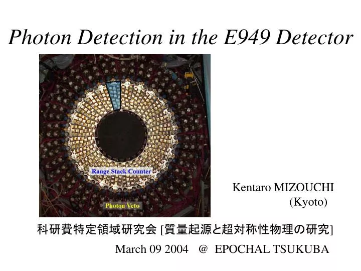 photon detection in the e949 detector