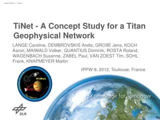 TiNet - A Concept Study for a Titan Geophysical Network