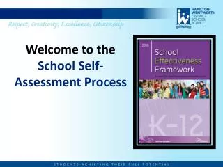 Welcome to the School Self-Assessment Process