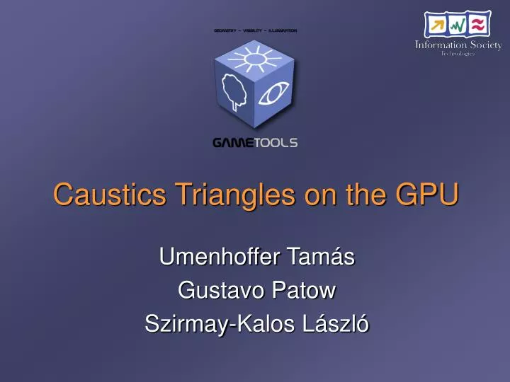 caustics triangles on the gpu