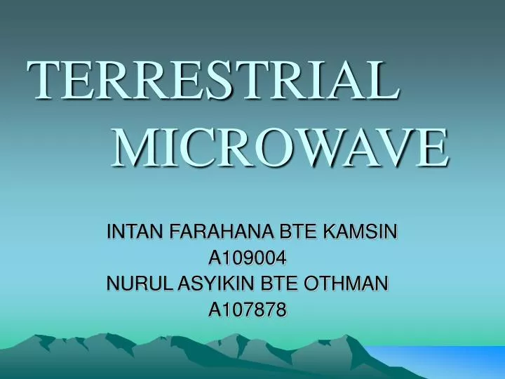 terrestrial microwave