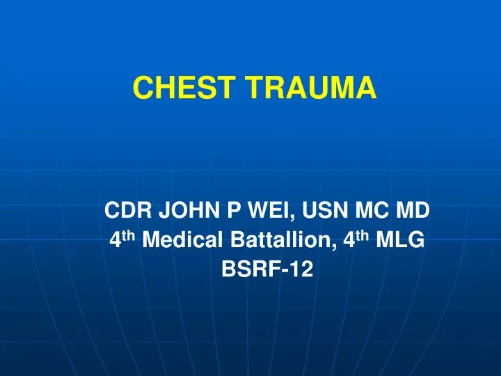 chest trauma