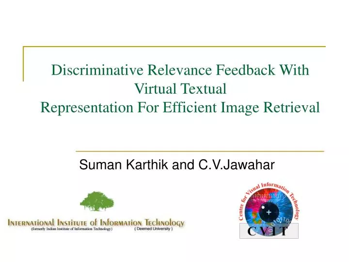 discriminative relevance feedback with virtual textual representation for efficient image retrieval