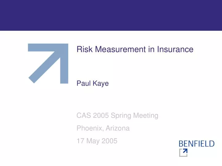 risk measurement in insurance