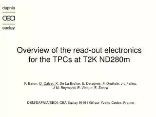 Overview of the read-out electronics for the TPCs at T2K ND280m