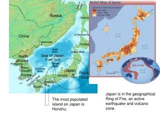 The most populated island on Japan is Honshu.