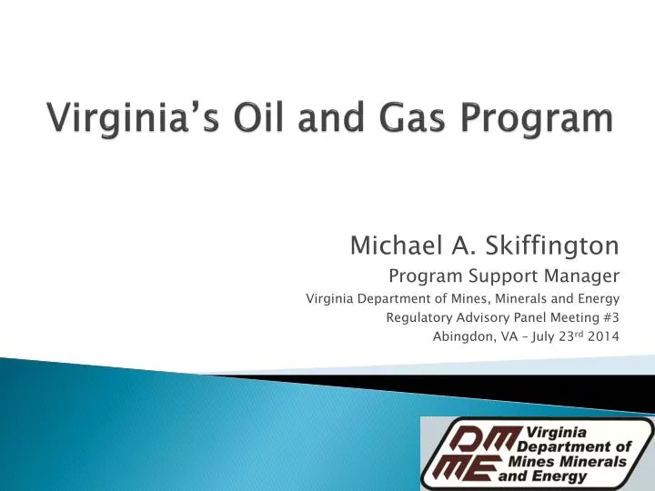 virginia s oil and gas program