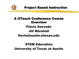 Project Based Instruction