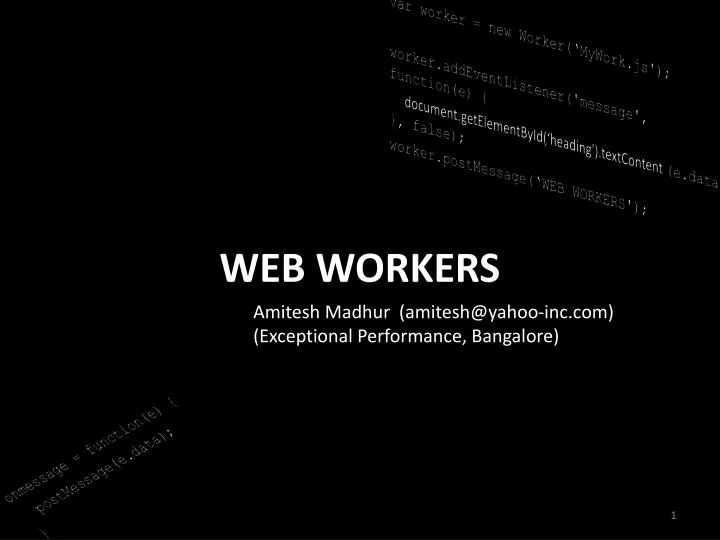 web workers