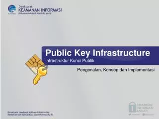 Public Key Infrastructure Infrastruktur Kunci Publik