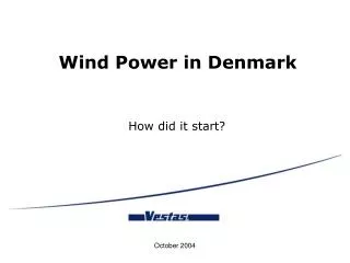 Wind Power in Denmark