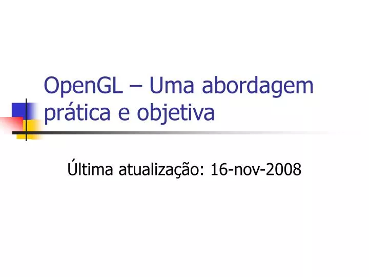 opengl uma abordagem pr tica e objetiva