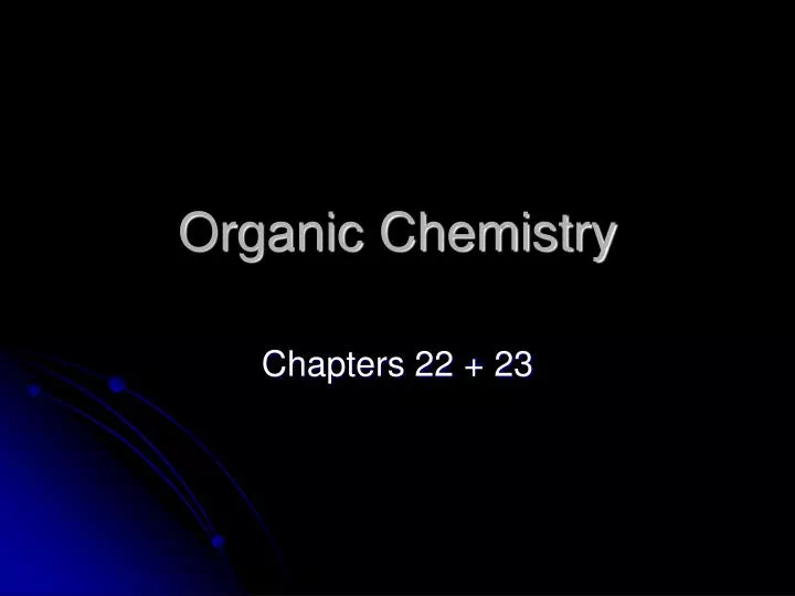 organic chemistry