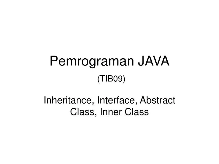 pemrograman java tib09