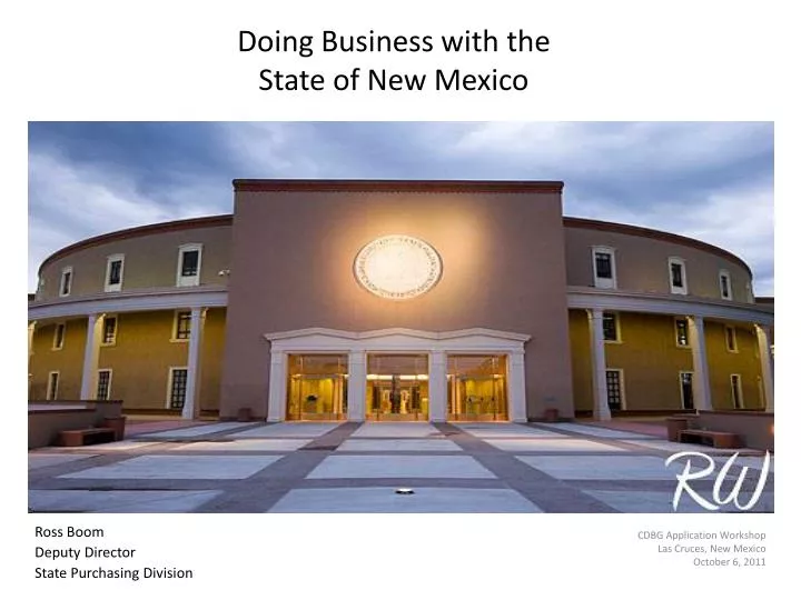 doing business with the state of new mexico