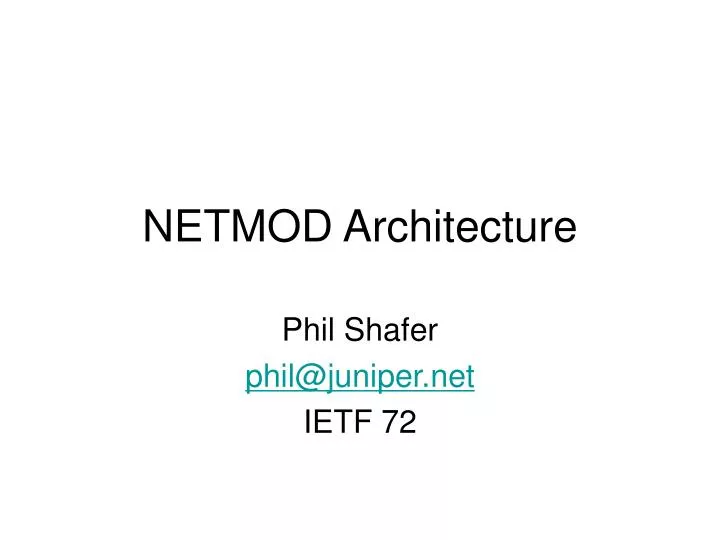 netmod architecture