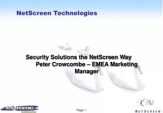 NetScreen Technologies
