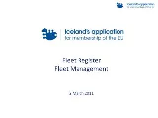 Fleet Register Fleet Management 2 March 2011