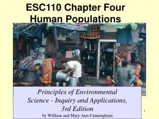 ESC110 Chapter Four Human Populations