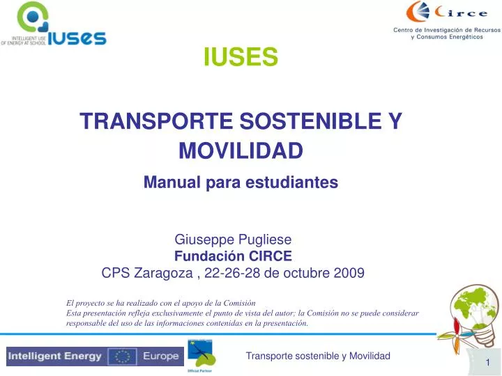 iuses transporte sostenible y movilidad manual para estudiantes