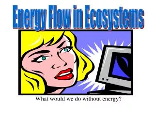 What would we do without energy?