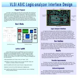 VLSI ASIC Logic-analyzer Interface Design