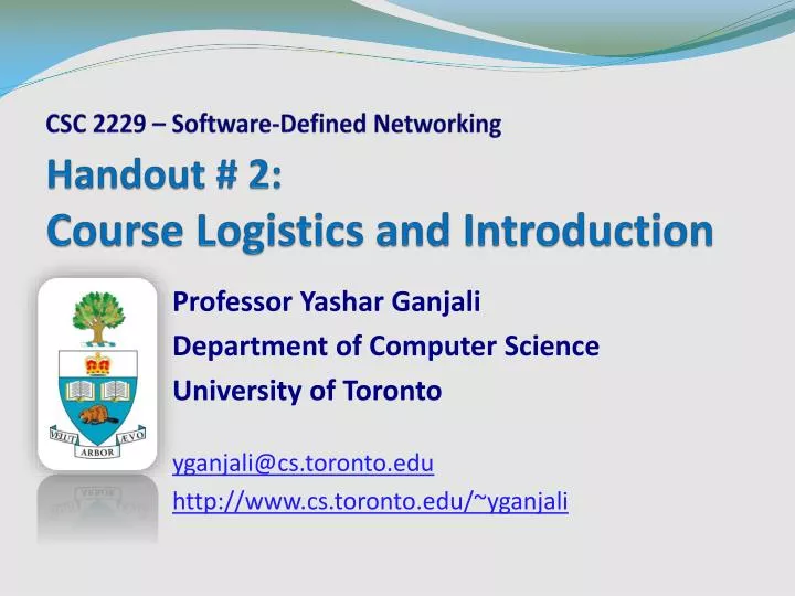 handout 2 course logistics and introduction