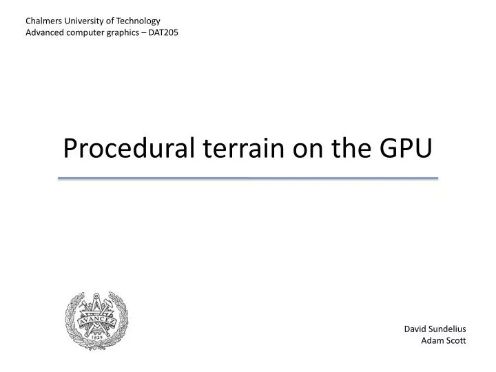 procedural terrain on the gpu