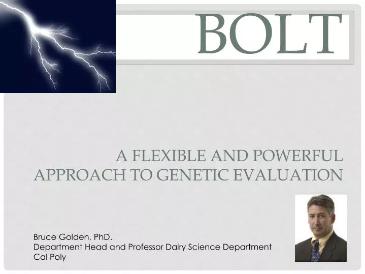 bolt a flexible and powerful approach to genetic evaluation