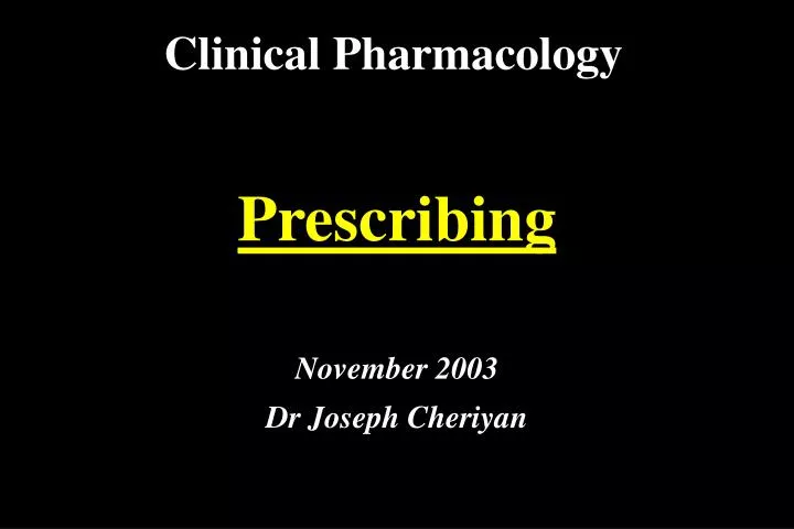 clinical pharmacology