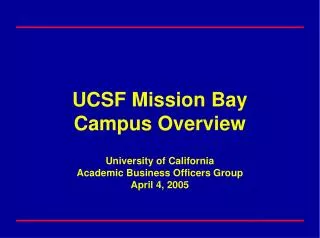 UCSF Sites